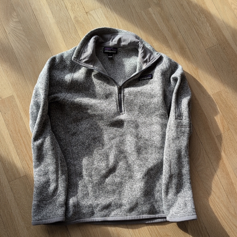 Patagonia Better Sweater Jacket Womens Small Gray 1/4 Zip Fleece Pullover